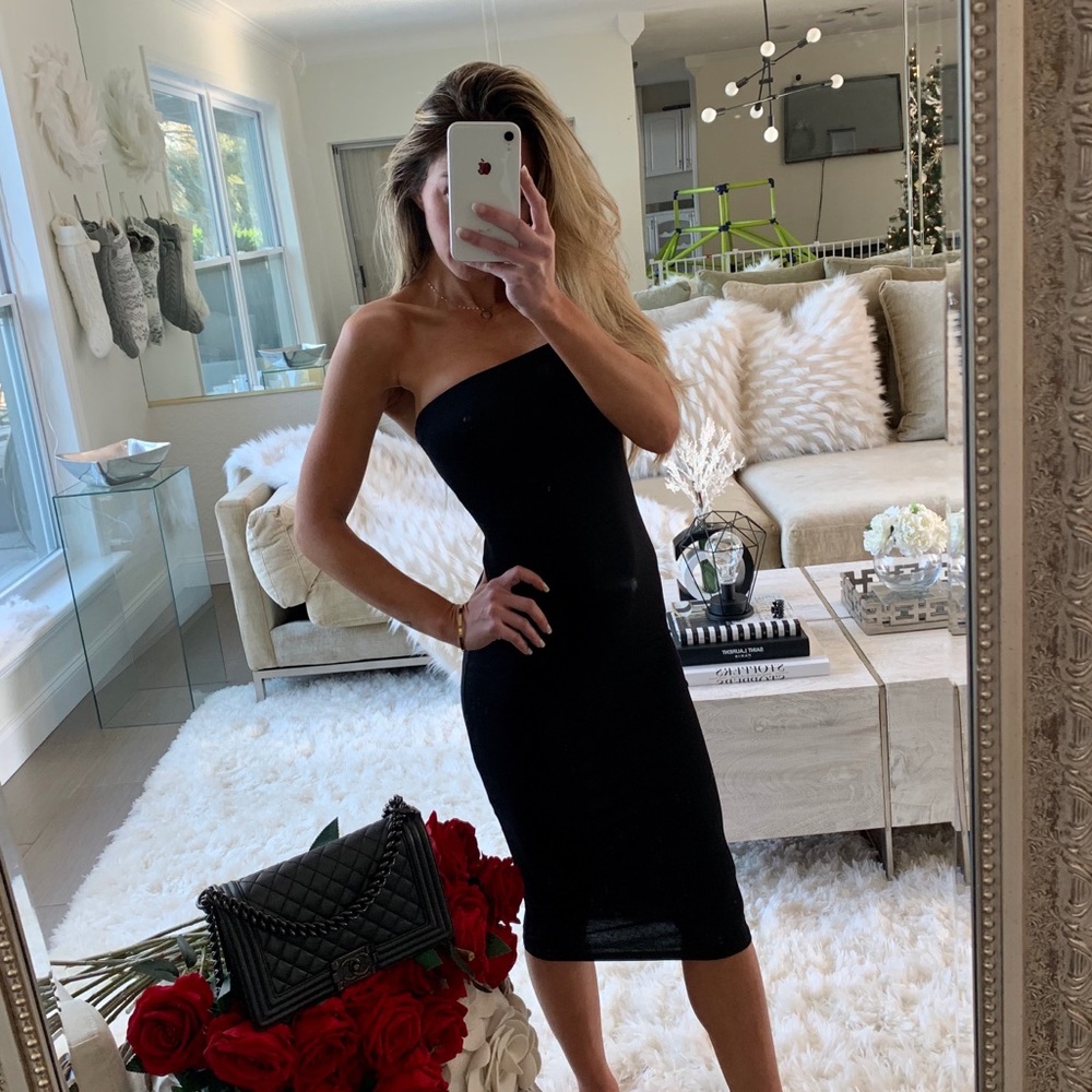 Black bandeau dress - Picture 2 of 6